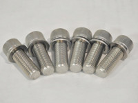 BLOWER TOP PULLEY BOLT SET -  6 -3/8-24 X  1"  Allen w AN Washers  All Known Roots Blowers
